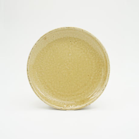 【H005kz】Heuge PLATE S kizeto（五寸深皿 黄瀬戸）