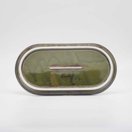 【SM004gr】Smith Stacking Oval Plate -green-