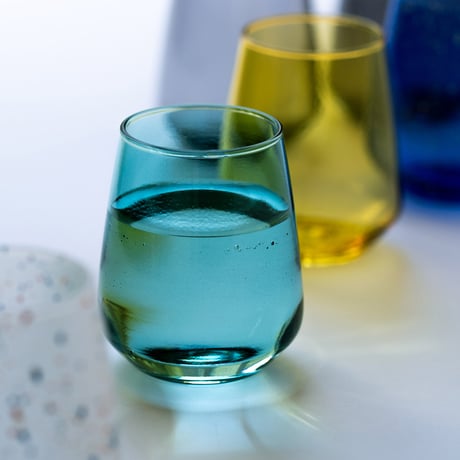 【CA002nw】CHIPS glass. -SPLASH- NAVY-WHITE