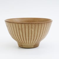 生産終了商品のため在庫限り【M036br】パンとごはんと...　しのぎの茶碗  brown