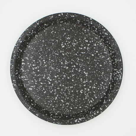 【CP002bw】CHIPS plate. -L- SPLASH black-white