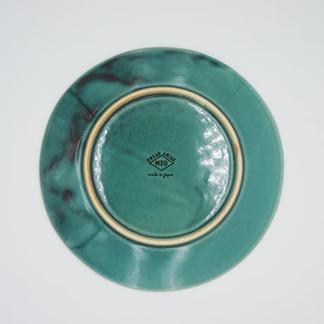 【M038tb】パンとごはんと...  艶釉の器 PLATE M turkey blue