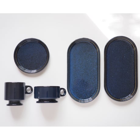 【SM002nv】Smith Stacking Footed Soup Mug -navy-