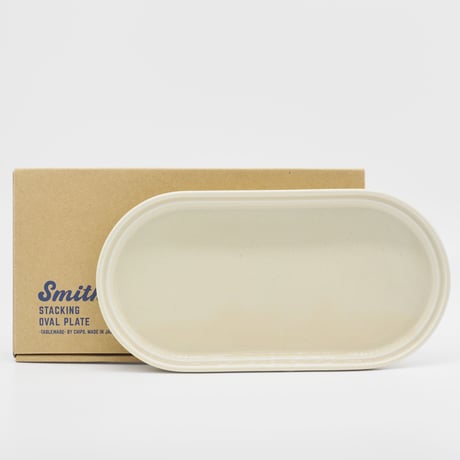 【SM004wh】Smith Stacking Oval Plate -vanilla-