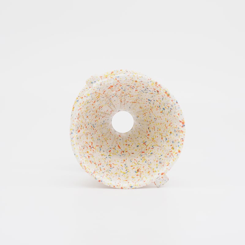CD002wo】CHIPS dripper. SPLASH white-orange | C