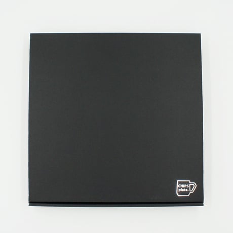 【CP002bw】CHIPS plate. -L- SPLASH black-white