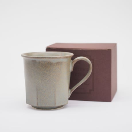【AP011gy】Ancient Pottery Octagonal MUG gray