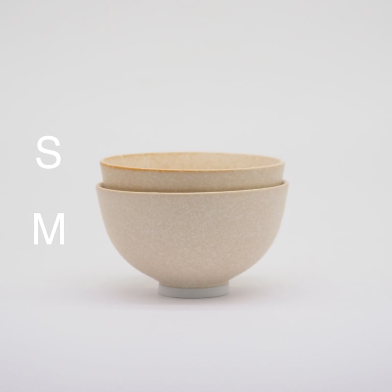M058bg】パンとごはんと 小さなお茶碗 Rice Bowl M しろごま