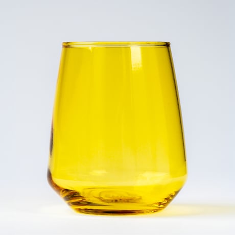 【CA009】CHIPS glass. -CLEAR- MUSTARD
