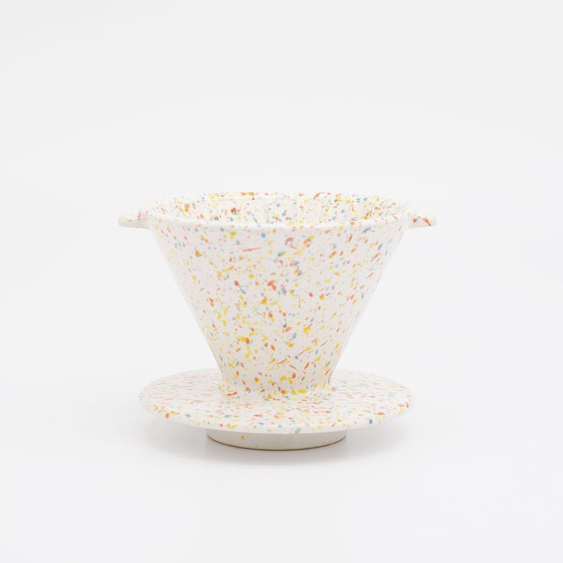 CD002wo】CHIPS dripper. SPLASH white-orange | C