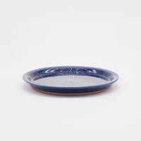【CR002nw】CHIPS plate. -S-  SPLASH navy-white