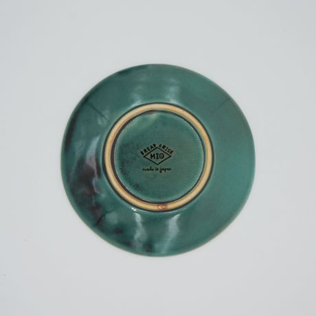 【M037tb】パンとごはんと...  艶釉の器 PLATE S turkey blue