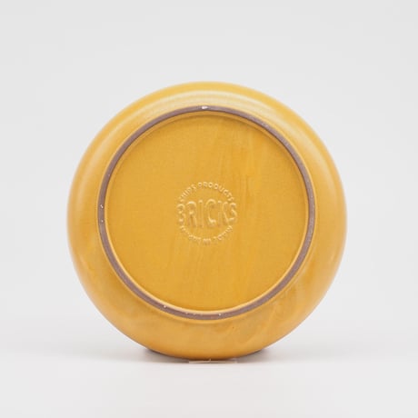 【BA002yl】 BRICKS PLATE S yellow（半ツヤ釉薬）