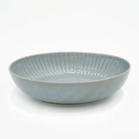 【M041bl】パンとごはんと... ひらひらの器 OVAL BOWL ブルー