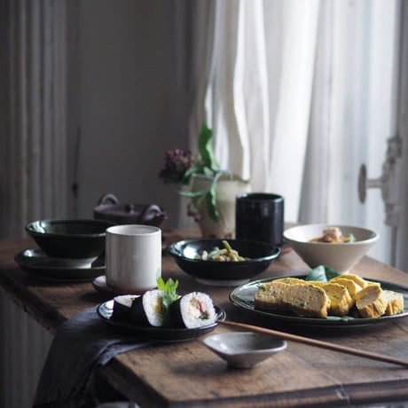 【H003ob】Heuge RICE BOWL oribe（茶碗 織部）