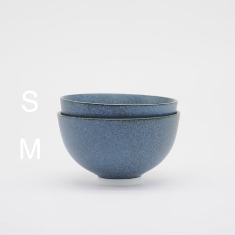 【M058nv】パンとごはんと... 小さなお茶碗 Rice Bowl M こんいろ（navy）