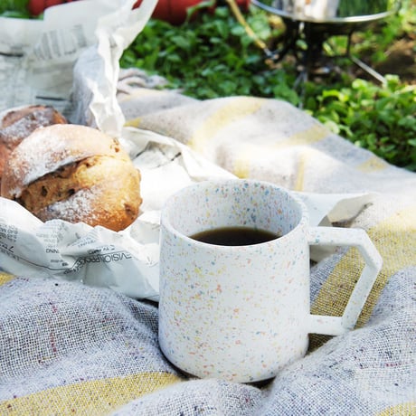 【C002wo】CHIPS mug. SPLASH white-orange