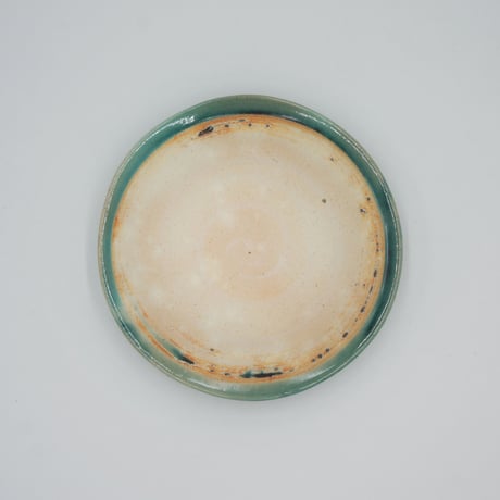 【M037tb】パンとごはんと...  艶釉の器 PLATE S turkey blue