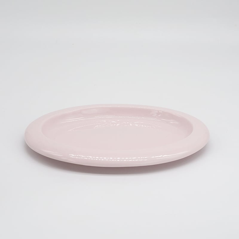 M063pk】パンとごはんと ポップな器 OVAL PLATE M ピンク | CHI