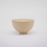 【M057bg】パンとごはんと... 小さなお茶碗 Rice Bowl S しろごま（beige）