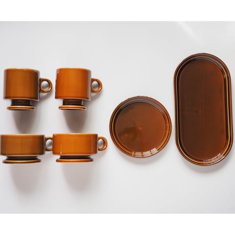 【SM002br】Smith Stacking Footed Soup Mug -brown-