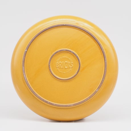 【BA003yl】 BRICKS PLATE L yellow（半ツヤ釉薬）