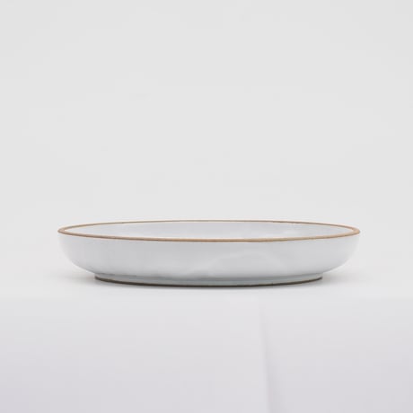 【BA002wh】 BRICKS PLATE S white（ツヤ釉薬）