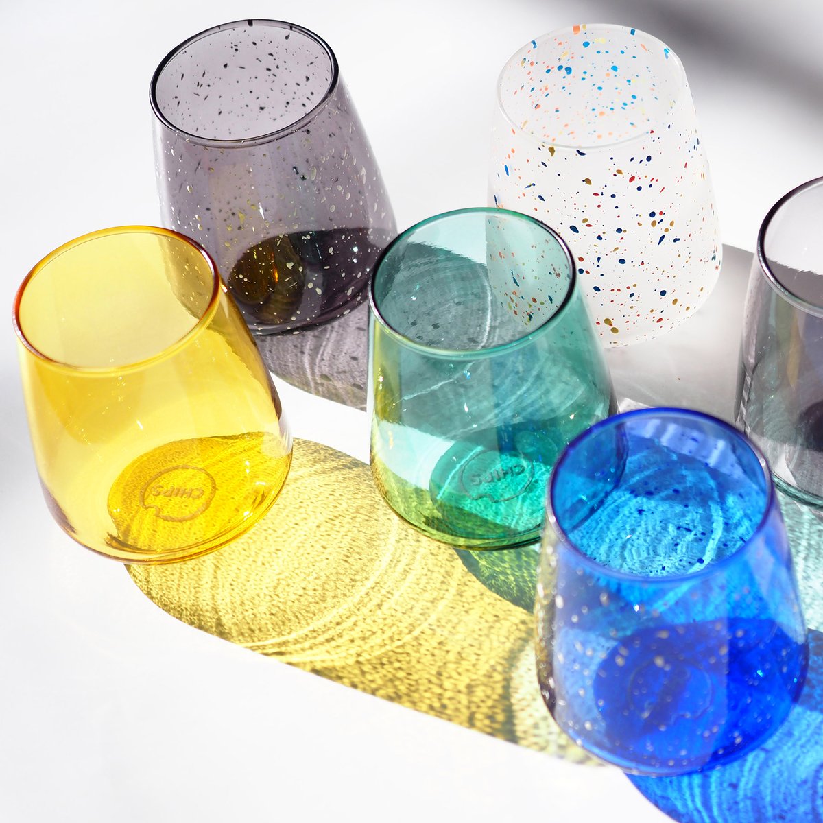 CA010】CHIPS glass. -CLEAR- D.GREEN | CHIPS STORE
