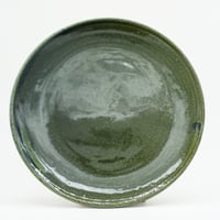 【H006ob】Heuge PLATE L oribe（八寸平皿 織部）