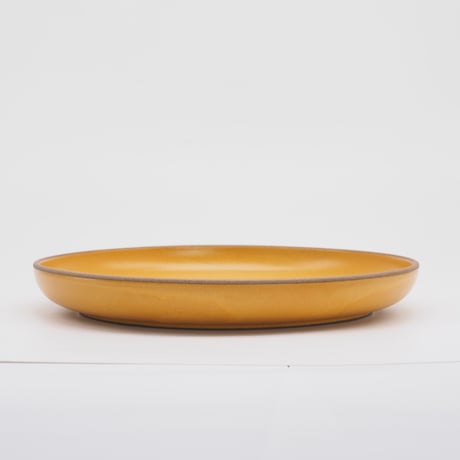 【BA003yl】 BRICKS PLATE L yellow（半ツヤ釉薬）