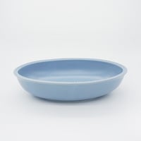 生産終了商品のため在庫限り【M027bg】パンとごはんと...　リムドット　オーバルボウル S blue-gray