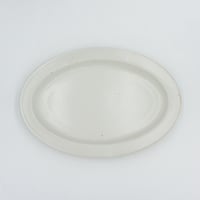 【AP004wh】Ancient Pottery OVAL PLATE white