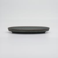 【M067gy】パンとごはんと... 盛りやすい器 - 長皿 -  OVAL PLATE M グレー