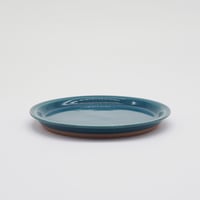 【CR010】CHIPS plate. -S-  SOLID COLOR d.green