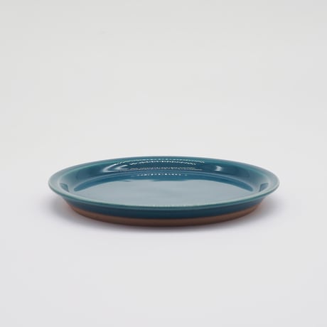 【CR010】CHIPS plate. -S-  SOLID COLOR d.green