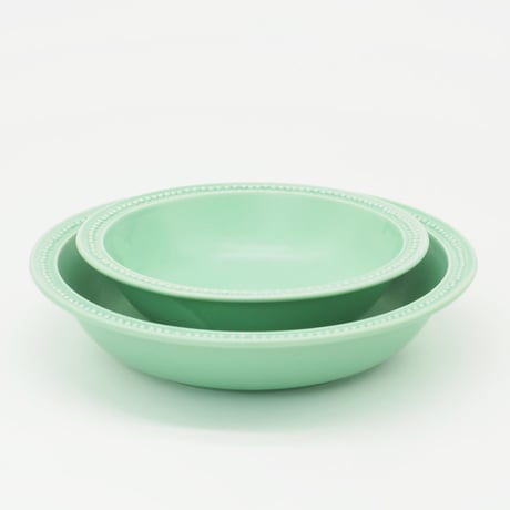生産終了商品のため在庫限り【M051gr】パンとごはんと...　リムドット ラウンドボウル L green
