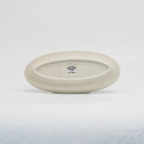 【M067wh】パンとごはんと... 盛りやすい器 - 長皿 -  OVAL PLATE M ホワイト