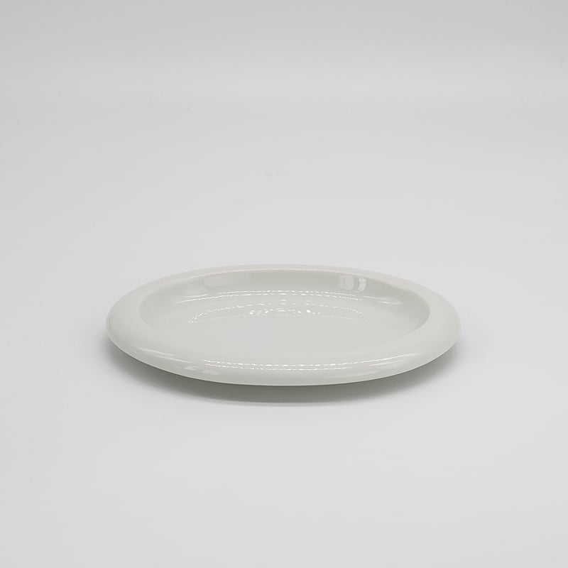 M062wh】パンとごはんと ポップな器 OVAL PLATE S ホワイト