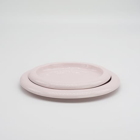 【M063pk】パンとごはんと... ポップな器 OVAL PLATE M ピンク