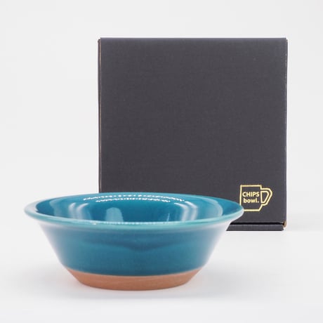 【CB010】CHIPS bowl. SOLOD COLOR d.green