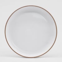 【BA003wh】 BRICKS PLATE  L white（ツヤ釉薬）