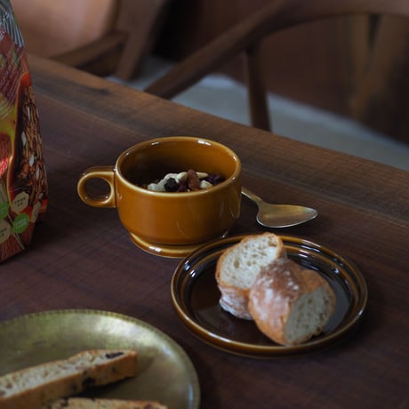 【SM002br】Smith Stacking Footed Soup Mug -brown-