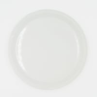 【CP008】CHIPS plate. -L- SOLID COLOR white