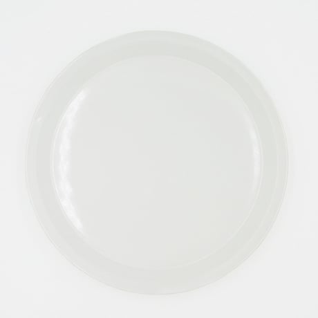 【CP008】CHIPS plate. -L- SOLID COLOR white