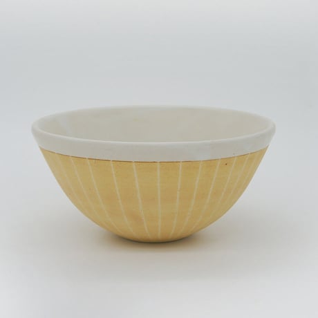 生産終了商品のため在庫限り【M011cr】パンとごはんと...  掻き落としの陶器 BOWL cream