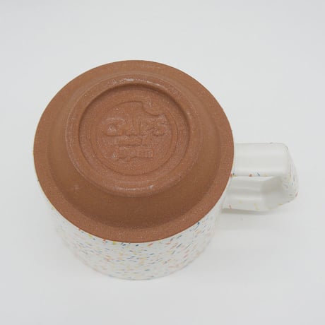 【CS002wo】CHIPS stack mug. SPLASH white-orange