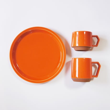 【CP011】CHIPS plate. -L- SOLID COLOR orange