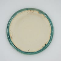 【M038tb】パンとごはんと...  艶釉の器 PLATE M turkey blue