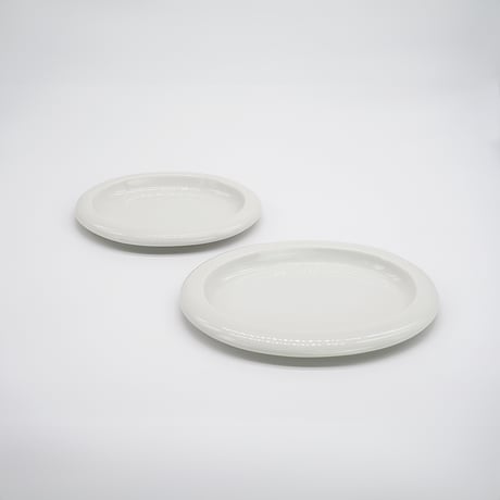 【M063wh】パンとごはんと... ポップな器 OVAL PLATE M ホワイト