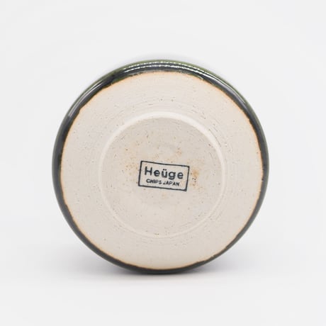 【H007ob】Heuge MATCHA oribe（抹茶碗 織部）
